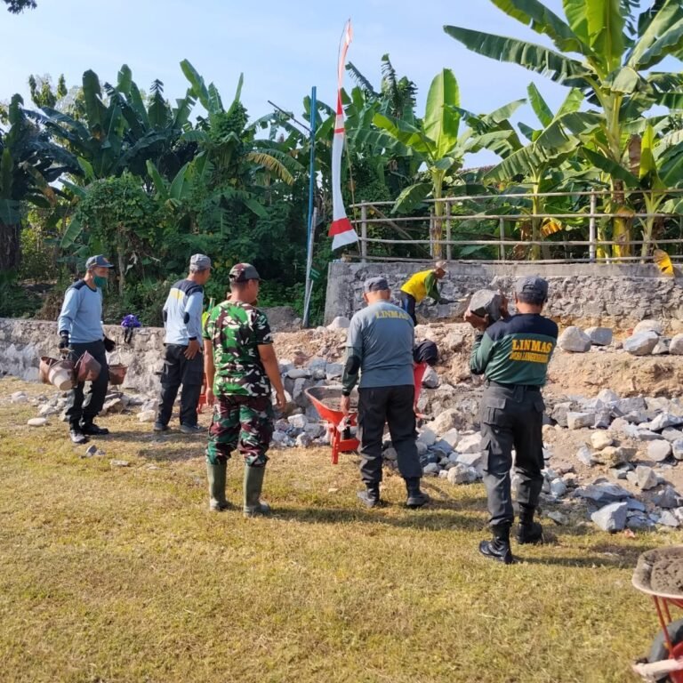 Solusi Jalan Rusak: Talud Beton Batu Kali di Sudimoro