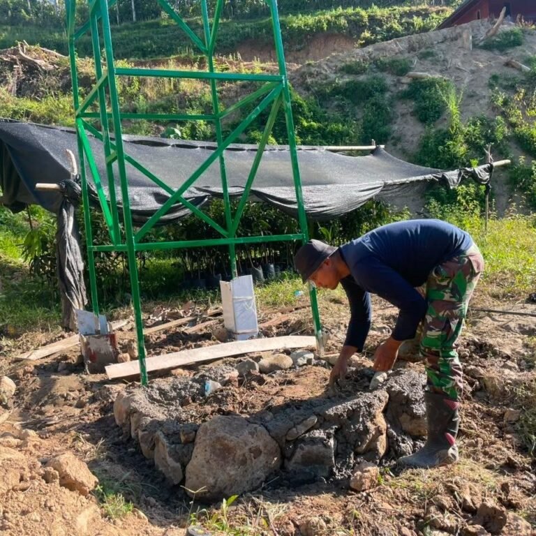Pondasi Tower Tandon Dicor, Pertanda Distribusi Air Bersih Semakin Dekat di Bone