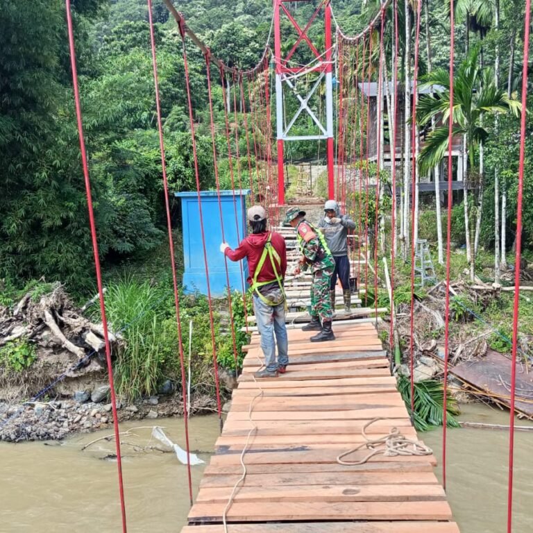 Harapan Warga Pedalaman Segera Terwujud, Jembatan Perintis Garuda Hampir Rampung