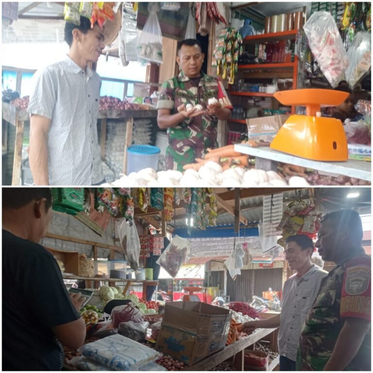 Turun ke Kios Sembako, Babinsa Perkuat Komunikasi dan Pantau Kondisi Ekonomi Warga