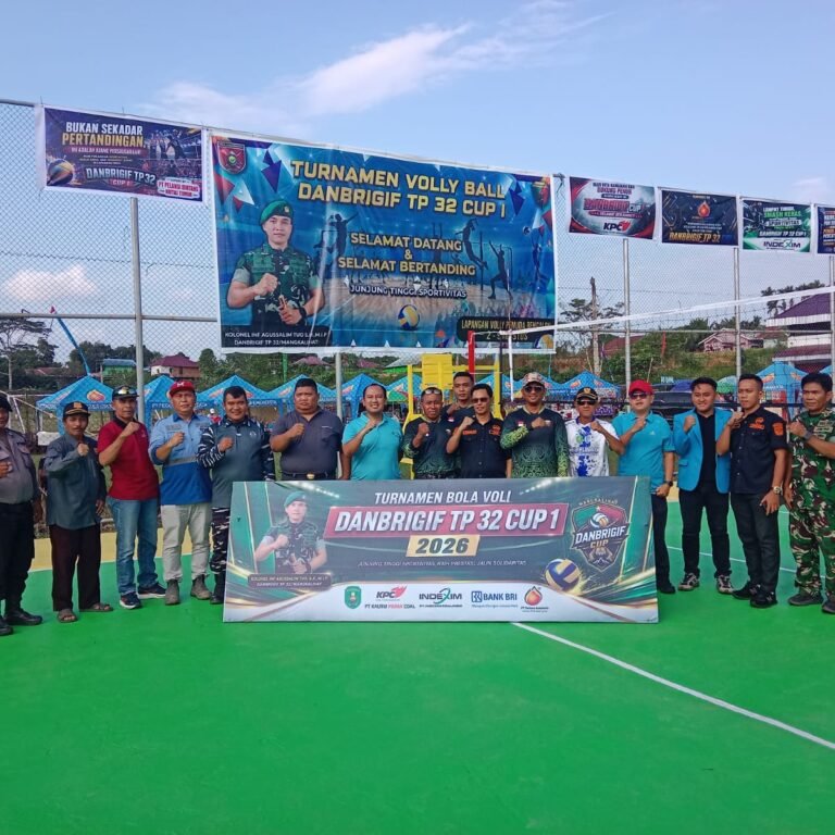 Turnamen Voli Cup I Brigif TP 32/Mangkalihat Jadi Ajang Mencetak Bibit Atlet Berprestasi