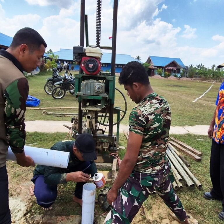 Pembangunan Sumur Bor Masuki Tahap Pemasangan Pipa dan Pompa di SD Inpres Semangga III