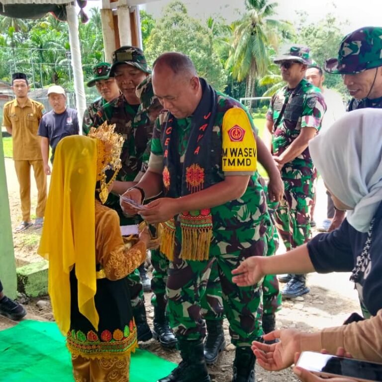 Katim Wasev Brigjen TNI Totok Sulistyono Tinjau Lokasi TMMD Ke-129 Kodim 0114/Aceh Jaya