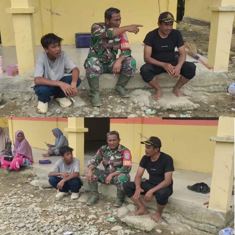 Babinsa Aceh Barat Ajak Masyarakat Tingkatkan Kepedulian terhadap Keamanan Lingkungan