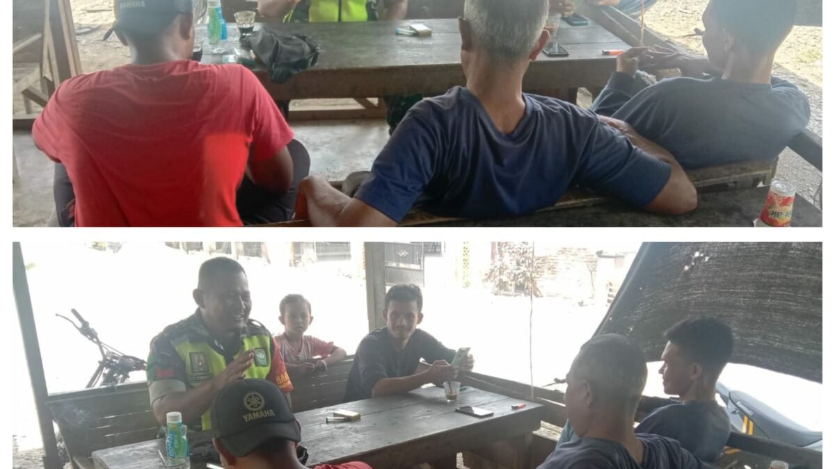 Dari Meja Kopi, Babinsa dan Warga Sipot Bicara Keamanan hingga Persoalan Desa