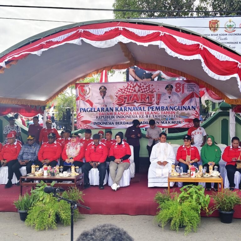 Semangat Merah Putih Membara di Merauke, Karnaval HUT ke-81 RI Disambut Antusias Warga