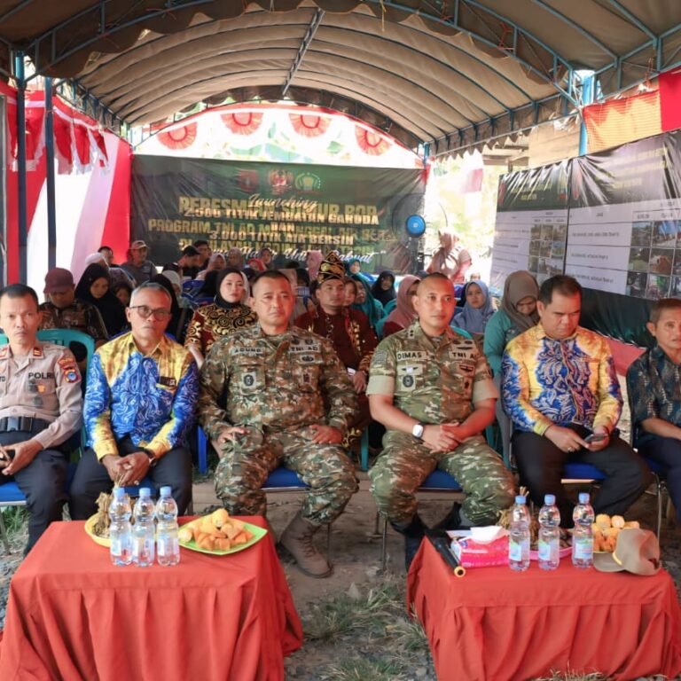 Dandim 1010/Tapin Ikuti Launching Jembatan Garuda dan Air Bersih Bersama Presiden