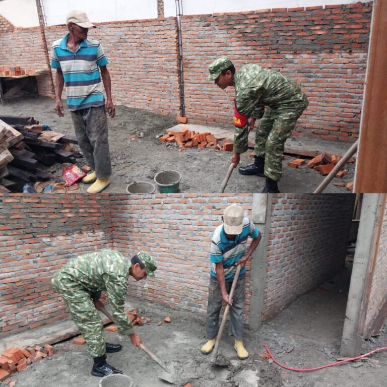 Babinsa Kodim 0105/Aceh Barat Dorong Budaya Gotong Royong di Desa Binaan