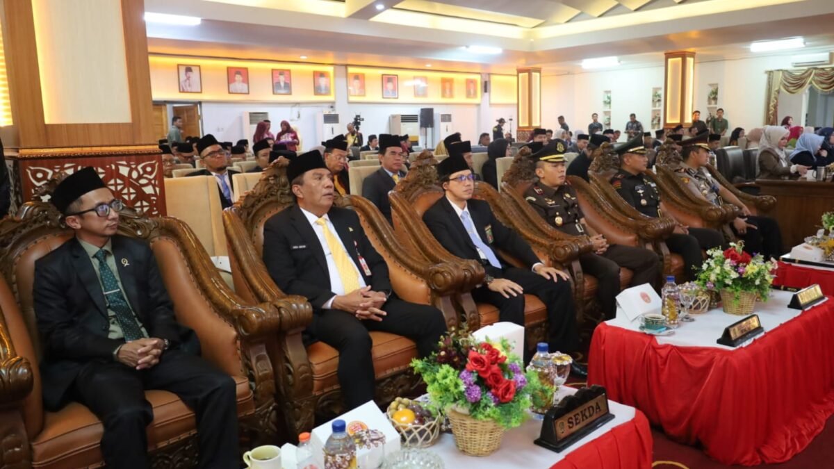 Dandim 1010/Tapin Bersama Forkopimda Simak Laporan Kinerja dan Pidato Kenegaraan