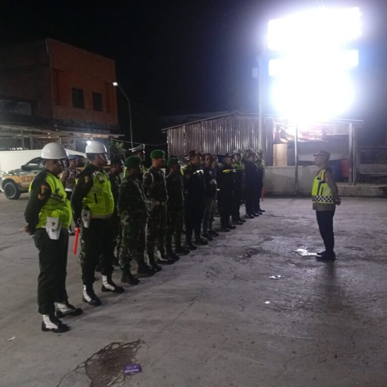 Personel Kodim 0114/Aceh Jaya dan Polres Gelar Apel Malam serta Patroli Gabungan