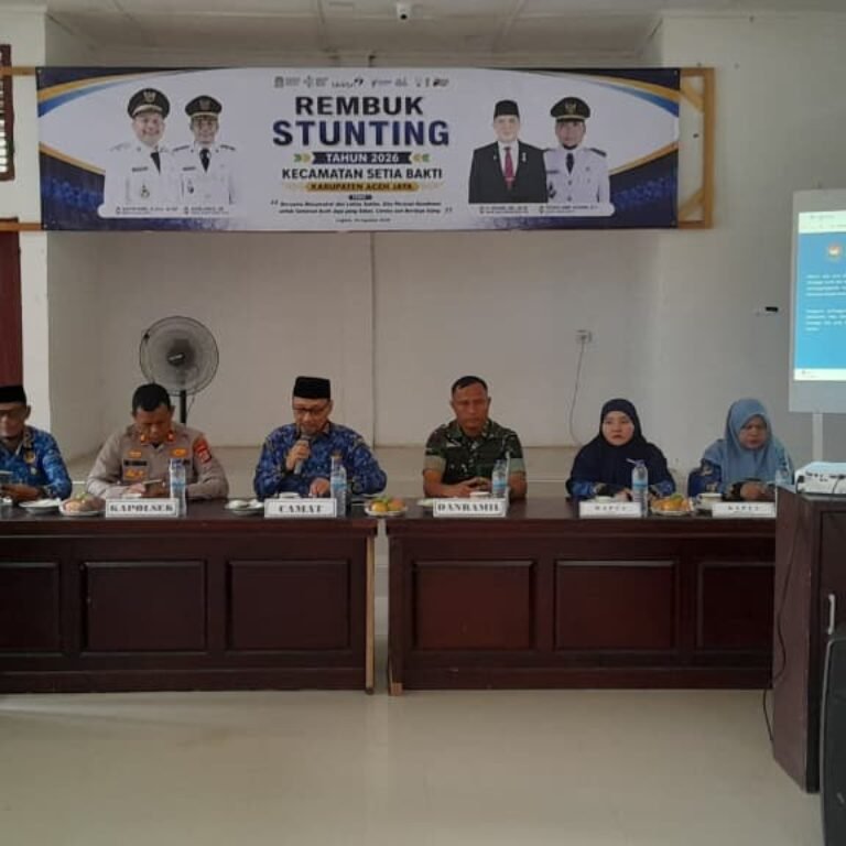 Koramil 03/Setia Bakti Ikut Perkuat Sinergi Penanganan Stunting di Aceh Jaya