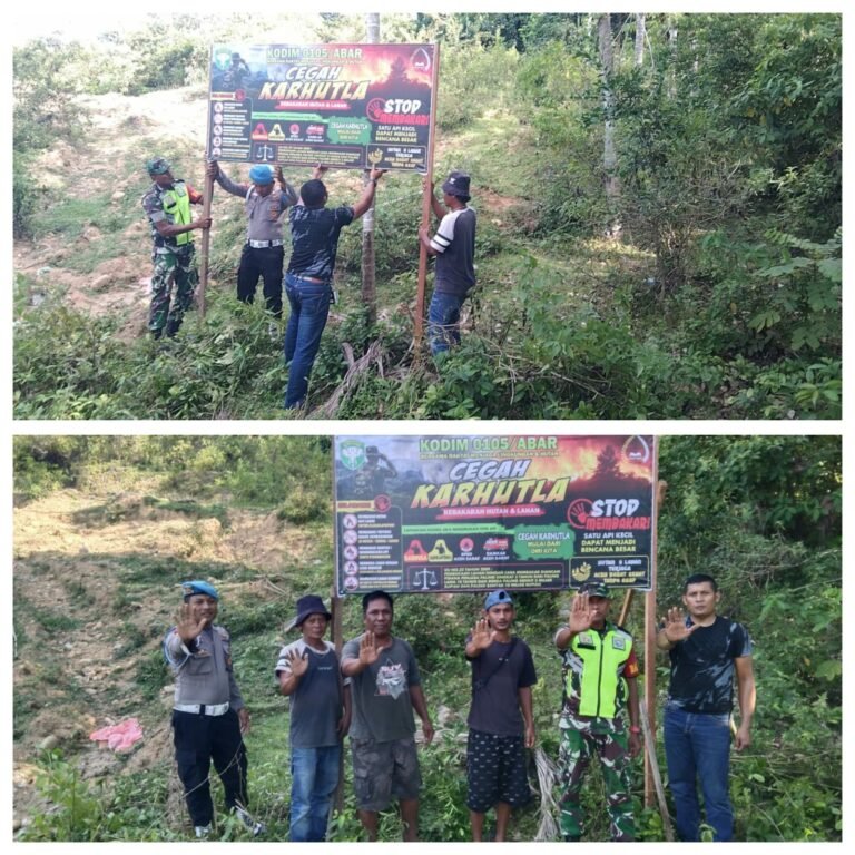 Menjaga Hutan Dimulai dari Warga, Kodim 0105/Aceh Barat Perkuat Edukasi Karhutla