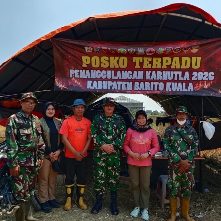 ‎Cek Kesiapan di Garis Terdepan: Dandim Barito Kuala Kunjungi Posko Karhutla Marabahan dan Jejangkit