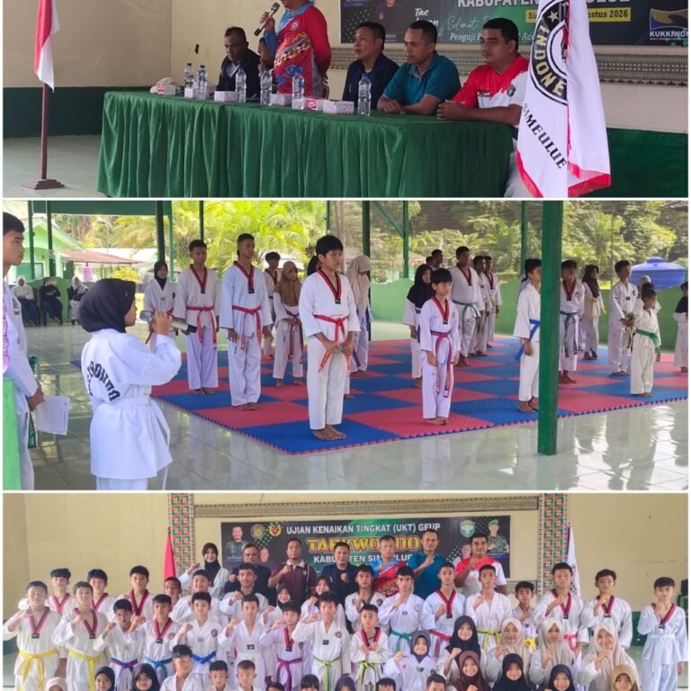UKT Geup Digelar, Kodim 0115/Simeulue Dorong Lahirnya Atlet Taekwondo Berprestasi