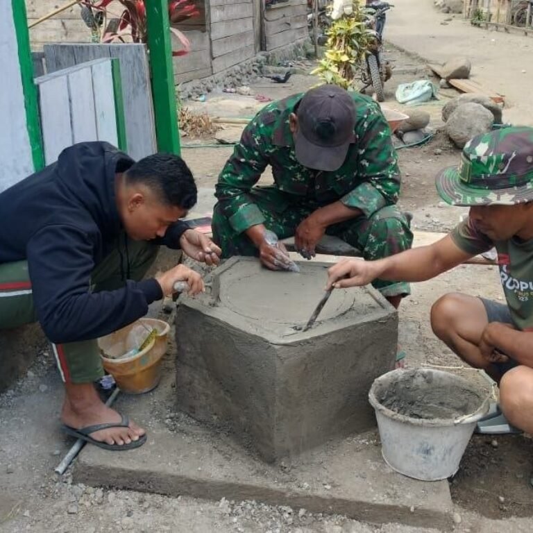 Prasasti Untuk RTLH Bapak Bella Dijadikan Tanda Pengerjaan TMMD