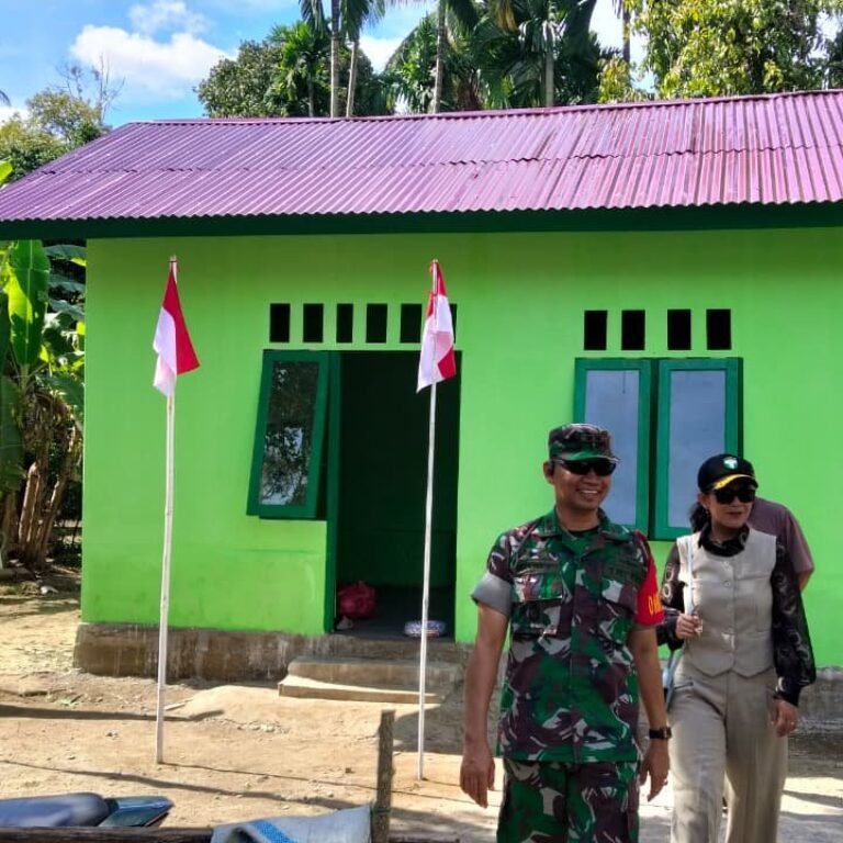 Tinjauan Satgas TMMD: Rehab RTLH Hadmid Tomi dan Asmadi Mulai Terlihat