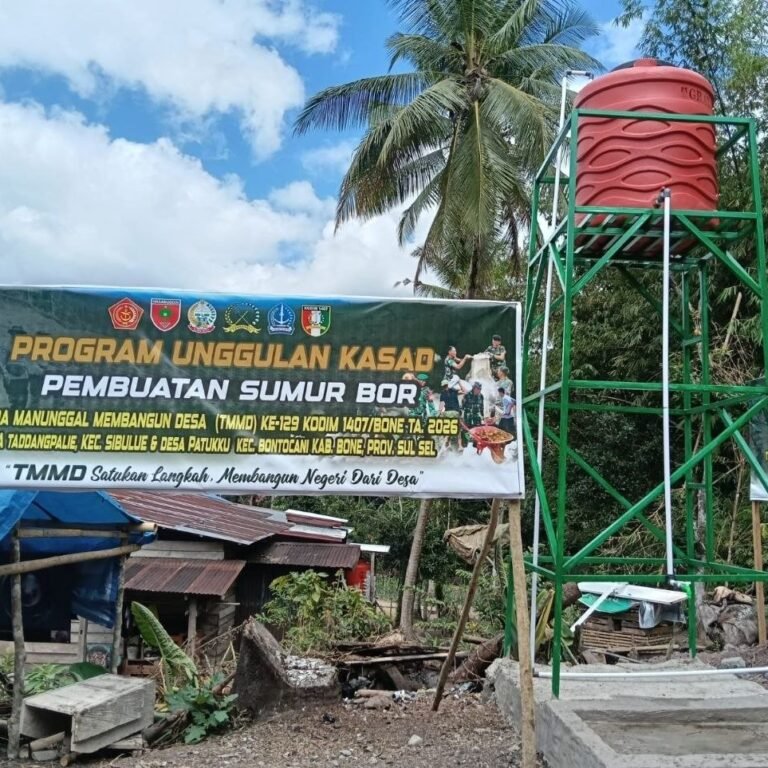TMMD ke-129: Jamban dan Sumur Bor Diserahkan untuk Warga Sibulue dan Bontocani