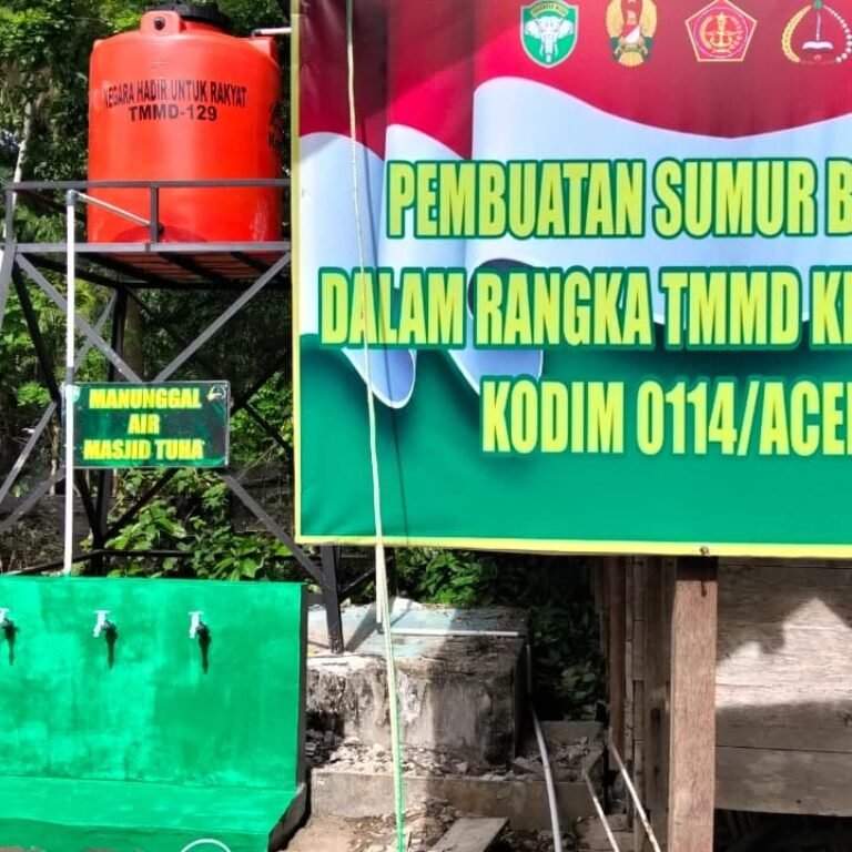 Sasaran Fisik TMMD: Empat Sumur Bor di Sarah Raya Rampung 100 Persen