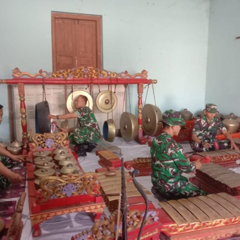 Satgas Siapkan Gamelan untuk Penutupan TMMD di Sukoharjo