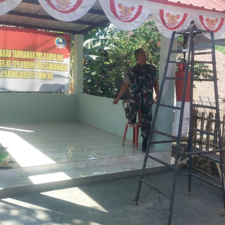 TMMD Kodim 0726/Sukoharjo: Pos Kampling Parangjoro Masuk Tahap Finishing