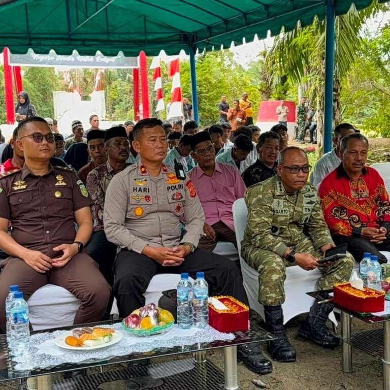 Danrem 012/Teuku Umar Ikut Zoom Saat Presiden Launching 2.500 Jembatan Garuda dan 3.000 Sarana Air