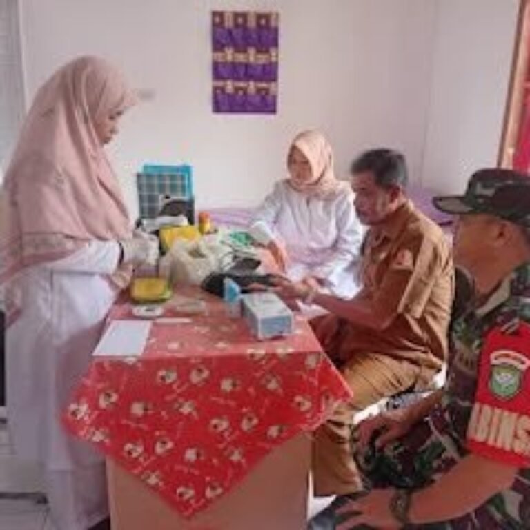 Babinsa Koramil 02/Seunagan Hadir di Posyandu Blang Patek