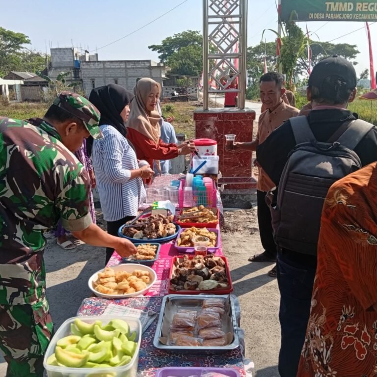 Pedagang Parangjoro Raup Manfaat Saat TMMD Ke-129 Ditutup