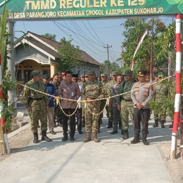 Jalan Beton di Parangjoro Diresmikan: Simbol Kolaborasi TMMD dan Pemda