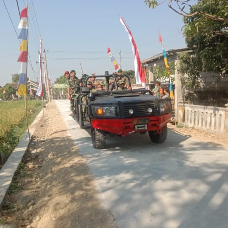 TMMD ke-129 Kodim 0726/Sukoharjo Rampungkan Jalan Beton di Parangjoro