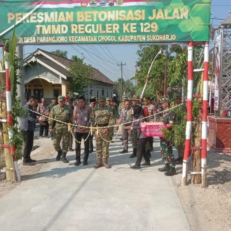 TMMD Ke-129: Jalan Beton Parangjoro Diresmikan Irdam IV/Diponegoro