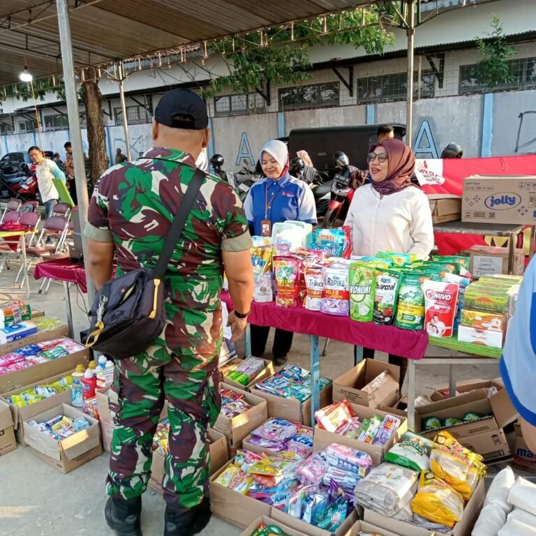 Sembako dan Produk UMKM Dipajang di Bazar Penutupan TMMD Sukoharjo