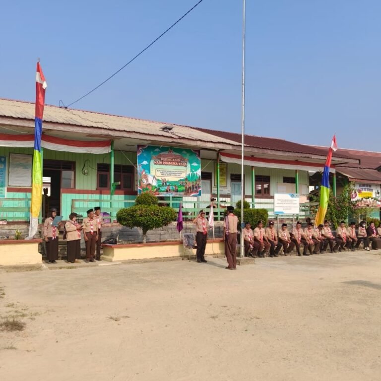Mabiran Pimpin Upacara HUT Pramuka ke-65 di Kaubun, Pamong Saka Turut Berpartisipasi