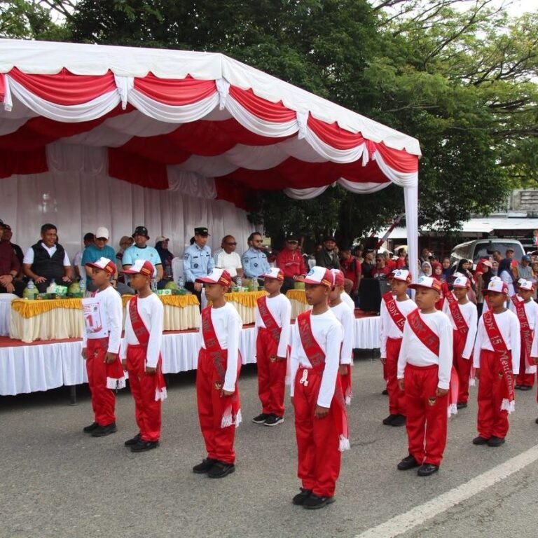 Lomba Gerak Jalan SD-SMP di Aceh Barat Dilepas Danrem 012/TU, Meriahkan HUT RI ke-81