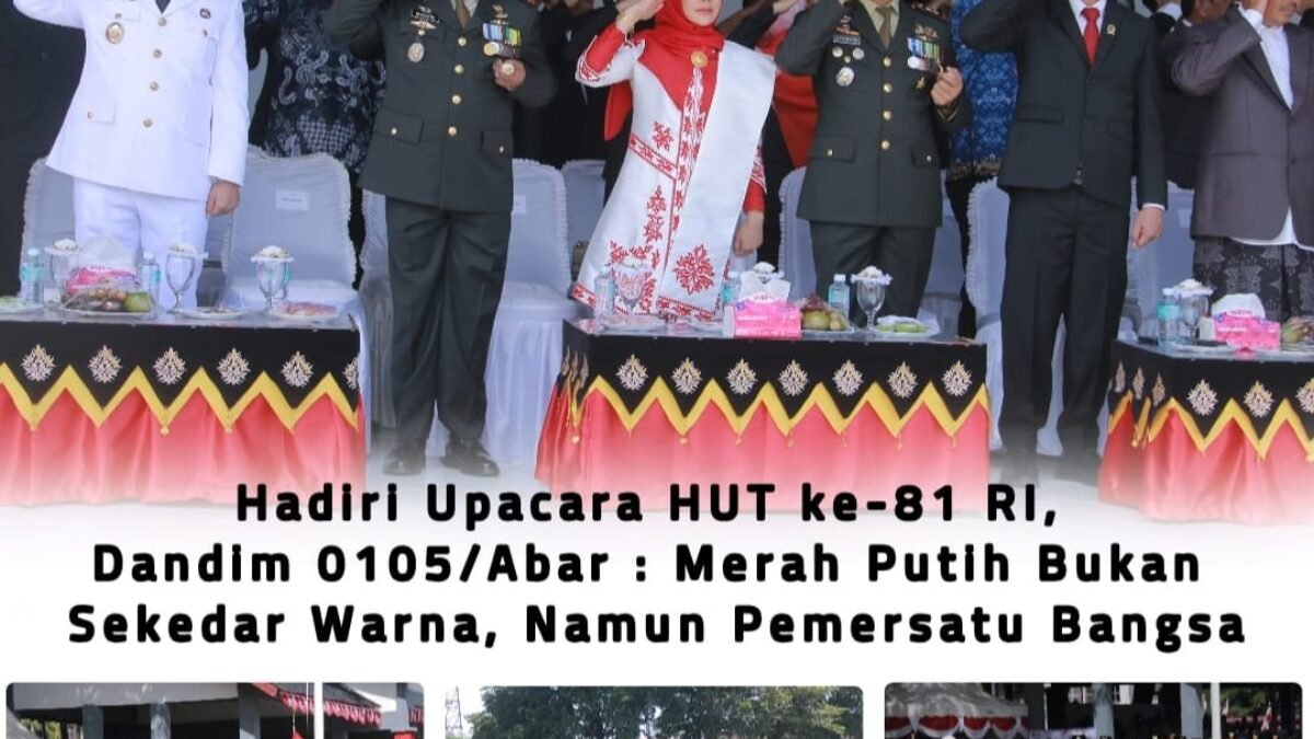 Upacara HUT RI ke-81 di Aceh Barat, Dandim 0105/Abar: Merah Putih Simbol Persatuan