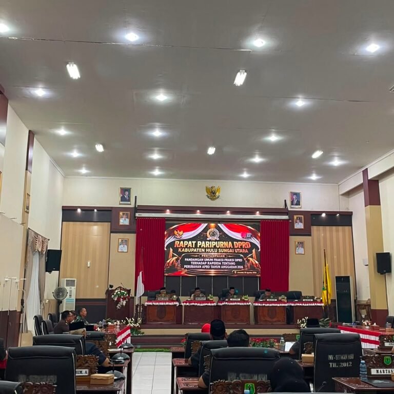Wakil Dandim Hadiri Paripurna DPRD HSU Terkait Raperda Perubahan APBD 2026