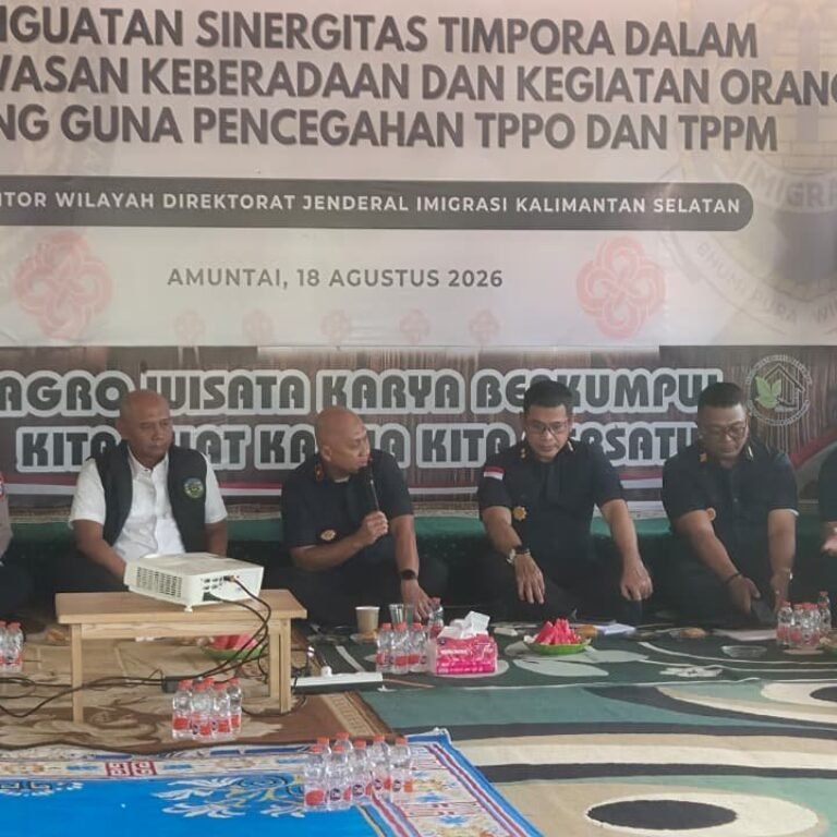 Desa Karias Dalam Jadi Lokasi Rakor TIMPORA Kalsel 2026, Fokus Awasi Aktivitas WNA