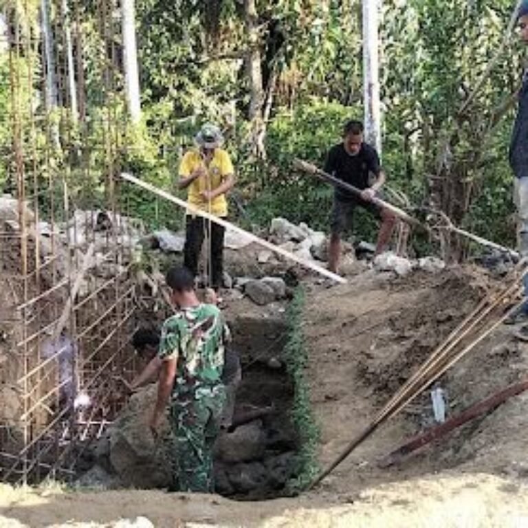 Langkah Persiapan Pengecoran: Pembesian Tepi Jauh Jembatan Desa Serasah Dirampungkan