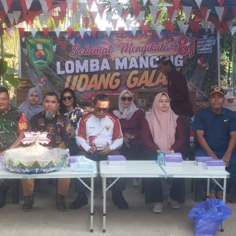 Ratusan Warga Ramaikan Lomba Mancing Udang Galah HUT RI ke-81 di Sangatta Utara