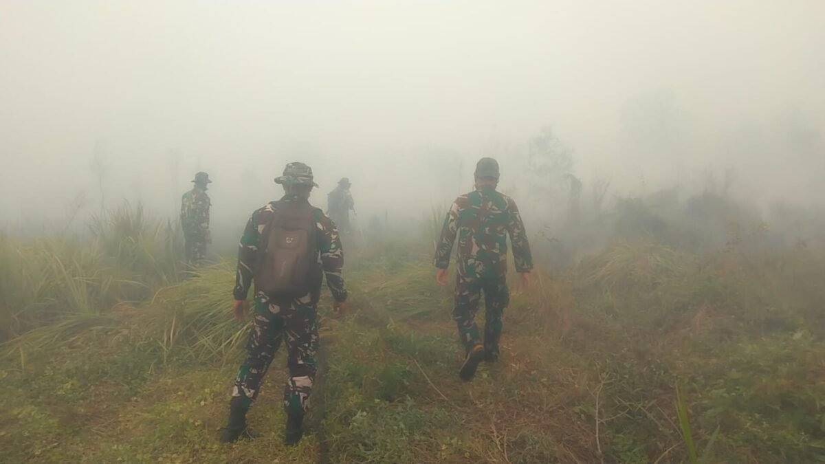 Kekurangan Air Memperumit Operasi Pemadaman Karhutla di Banjarbaru, Kodim 1006/Banjar Siapkan Sumur Bor