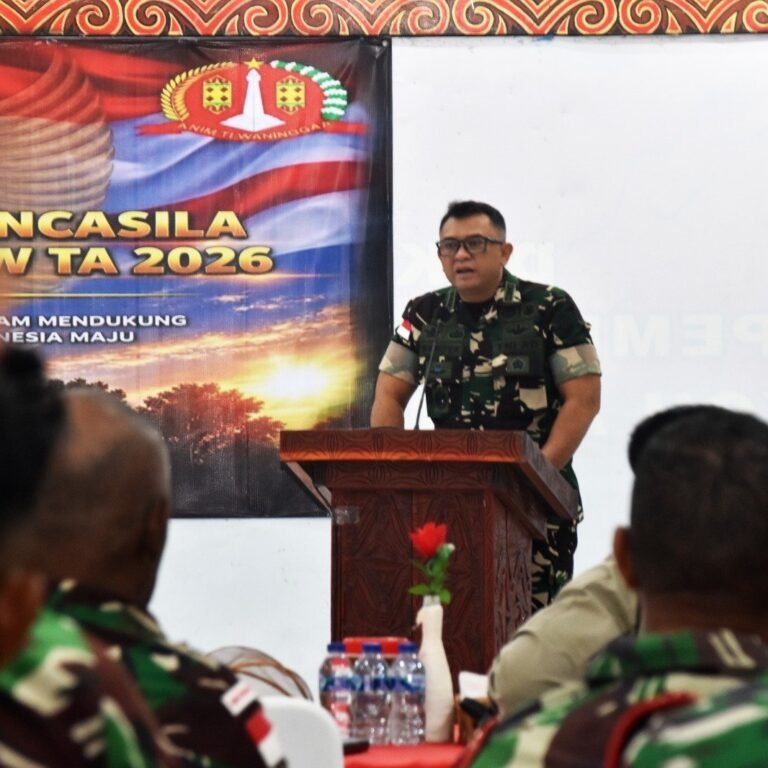 Korem 174/ATW Gelar Pembinaan Ideologi Pancasila, Babinsa Kodim 1707 Ikut Terlibat