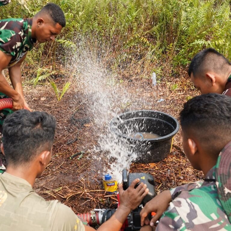 Antisipasi Karhutla: Sumur Bor Dibuat Kodam XXII/Tambun Bungai di 5 Titik Kalteng
