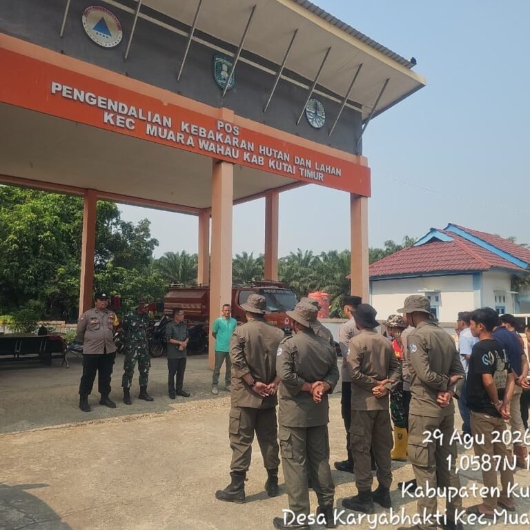 Sinergi Lintas Sektor Diperkuat lewat Apel dan Patroli Karhutla di Muara Wahau