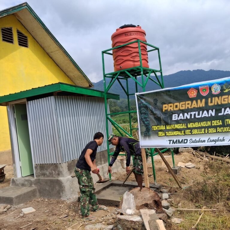 Gotong Royong Dirangkai dalam Pembangunan Dudukan Tandon Air di Patukku