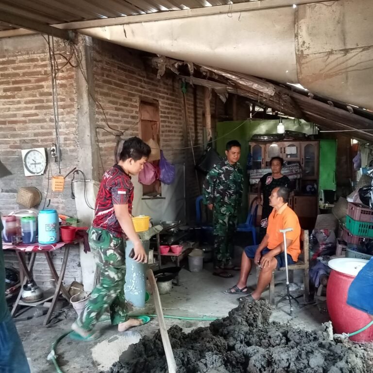 Personel TMMD Ajak Parangjoro Terapkan Kebiasaan Sehat