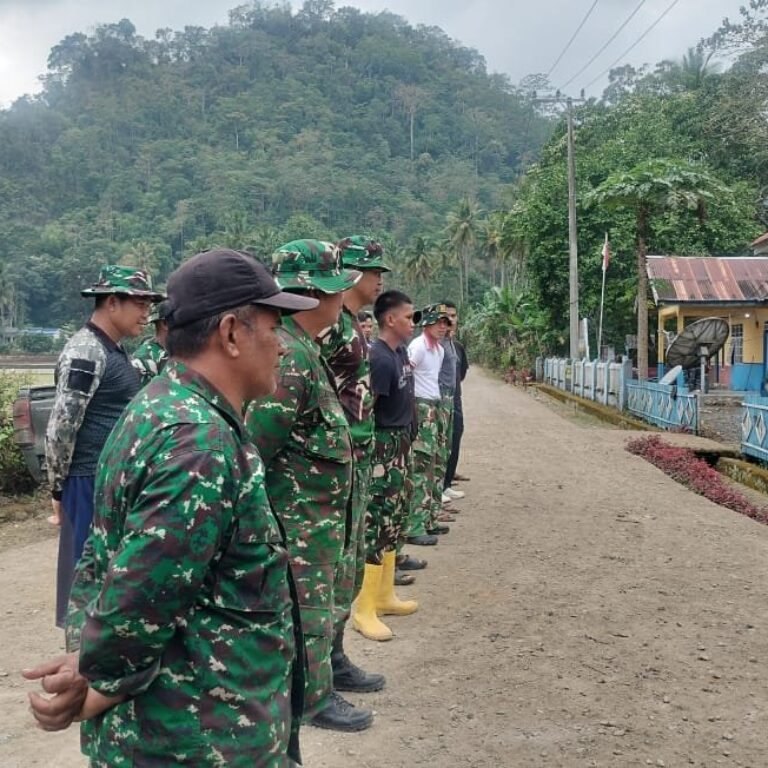 Apel Awal Hari di Bontocani Perkuat Sinergi Tim TMMD