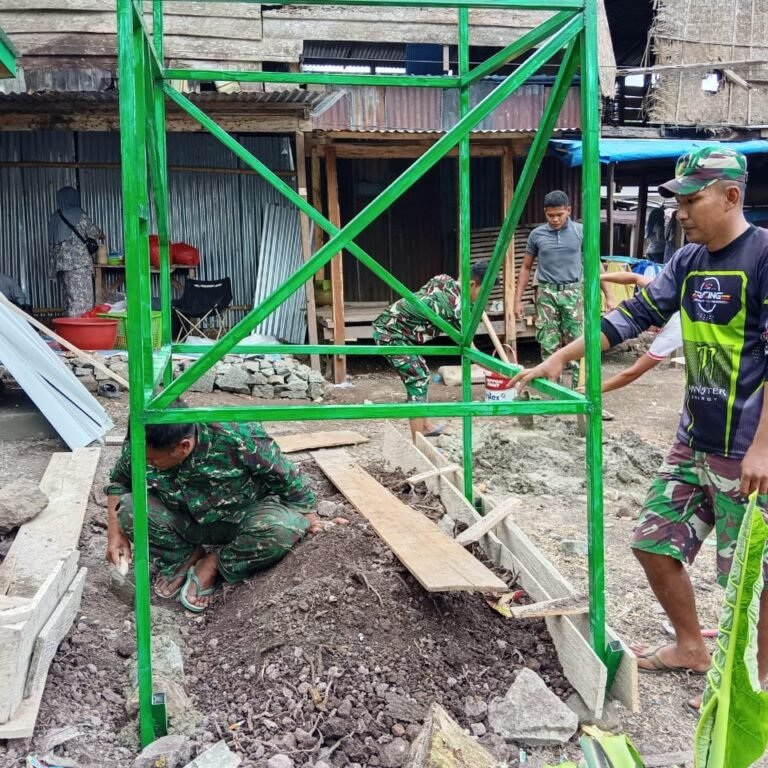 Desa Langi Mulai Bangun Dudukan Tandon, Langkah Nyata Perbaiki Sanitasi