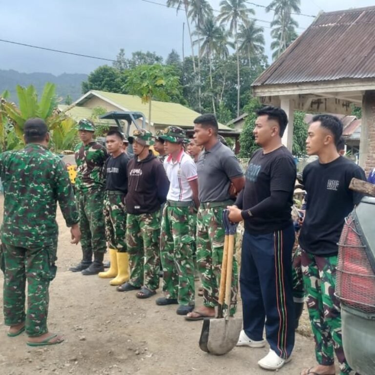 Apel Pagi Dipimpin Sertu Saharuddin Perkuat Disiplin Satgas TMMD di Bontocani