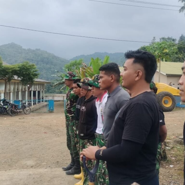 Apel Dipimpin Sertu Saharuddin Tegaskan Disiplin Personel TMMD di Bontocani