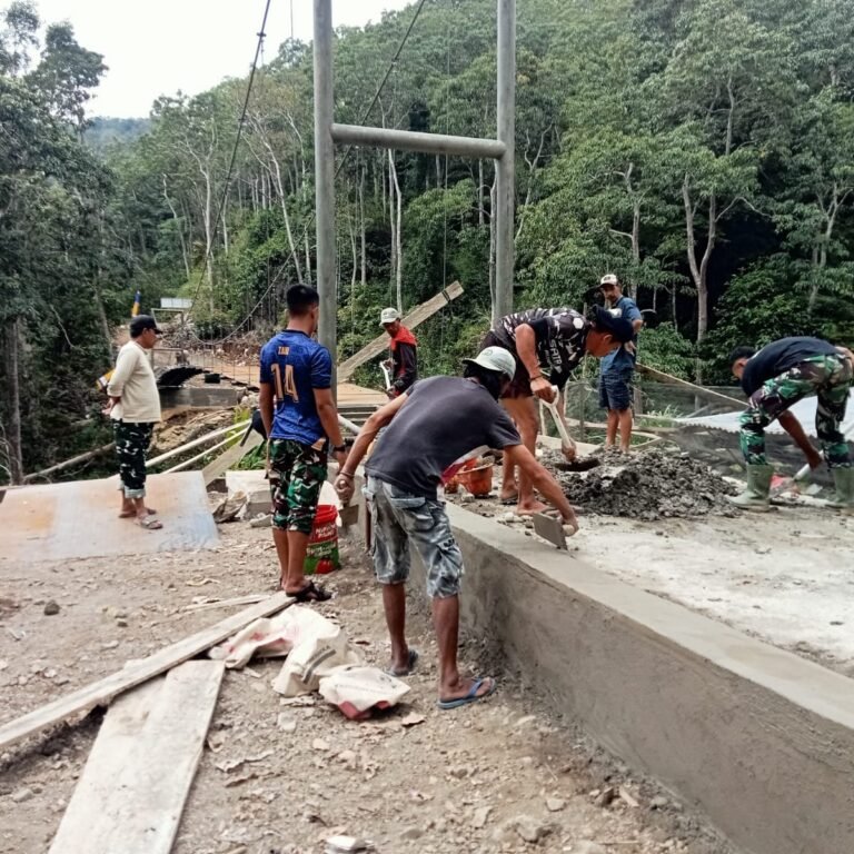 Pondasi Jembatan di Pattuku Dibenahi, Jalan Penghubung Dua Dusun Makin Nyata