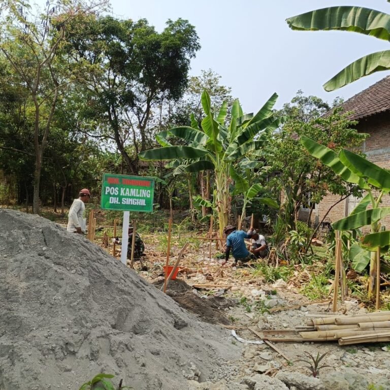 Pos Kamlng Baru di Dukuh Singkil Jadi Hasil Gotong Royong Warga dan Satgas TMMD